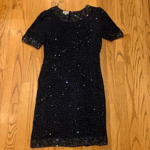 Black sequin dress